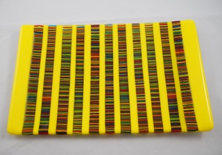 Bar Code stripes on yellow